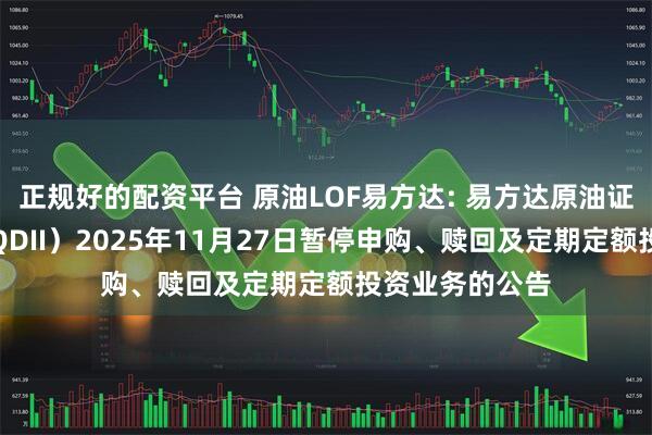 正规好的配资平台 原油LOF易方达: 易方达原油证券投资基金（QDII）2025年11月27日暂停申购、赎回及定期定额投资业务的公告