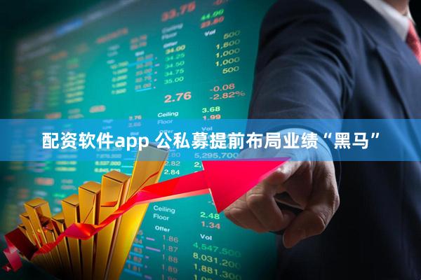 配资软件app 公私募提前布局业绩“黑马”